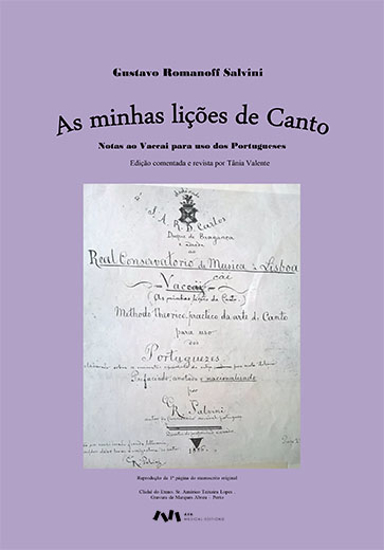 Picture of As minhas lições de canto: Notas ao Vaccai para uso dos Portugueses