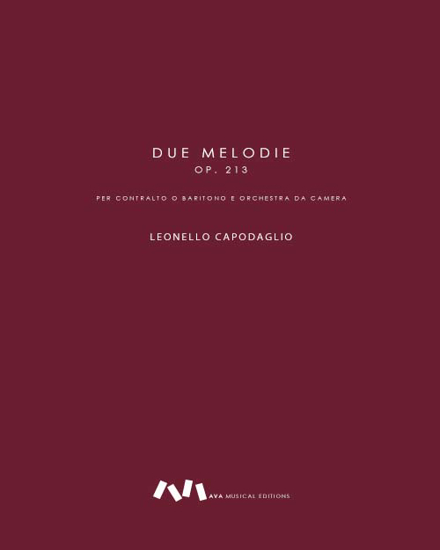 Picture of Due Melodie per Contralto o Baritono e Orchestra da Camera