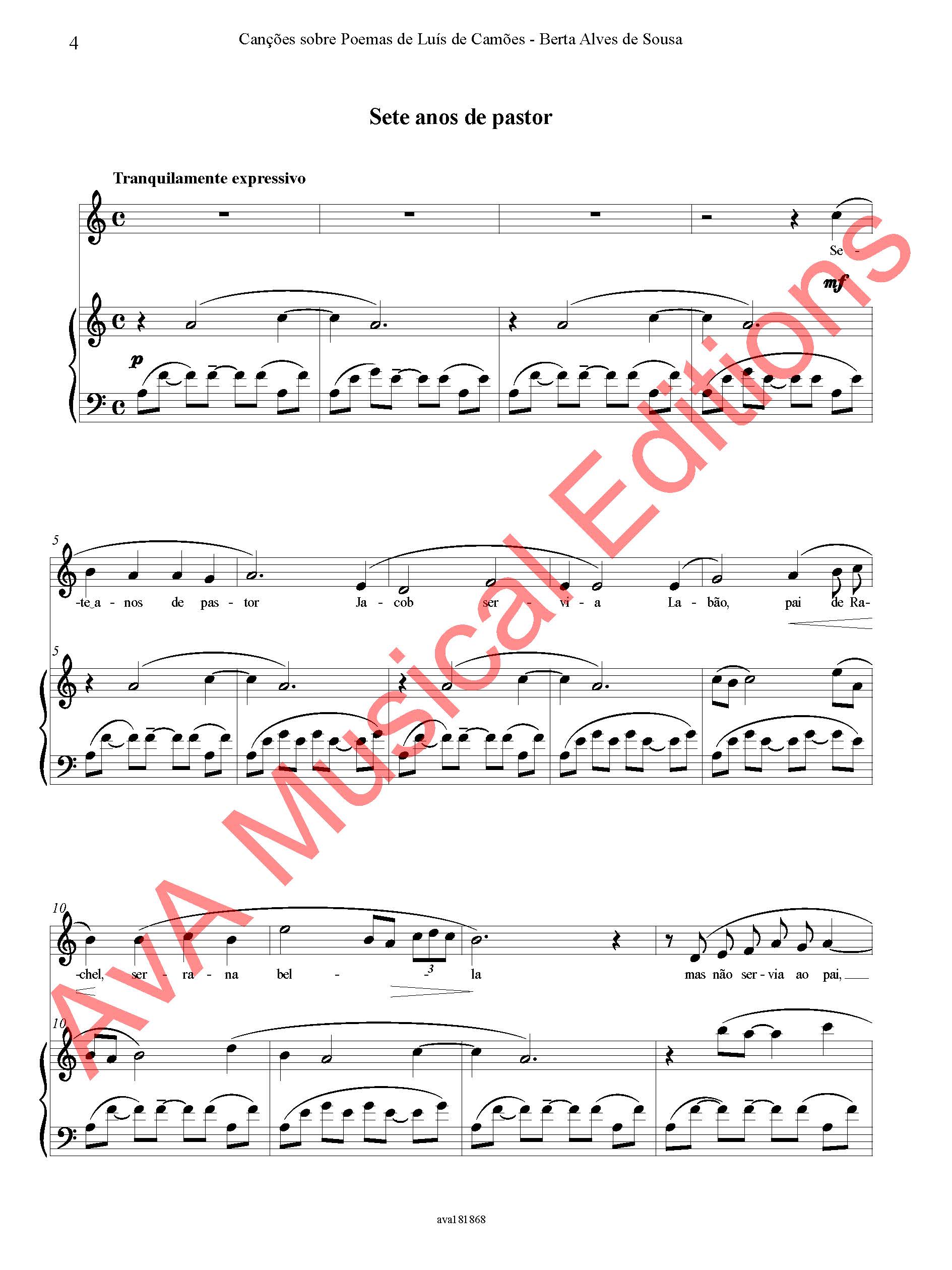 Canções sobre poemas de Luís de Camões para Voz e Piano - Image 6