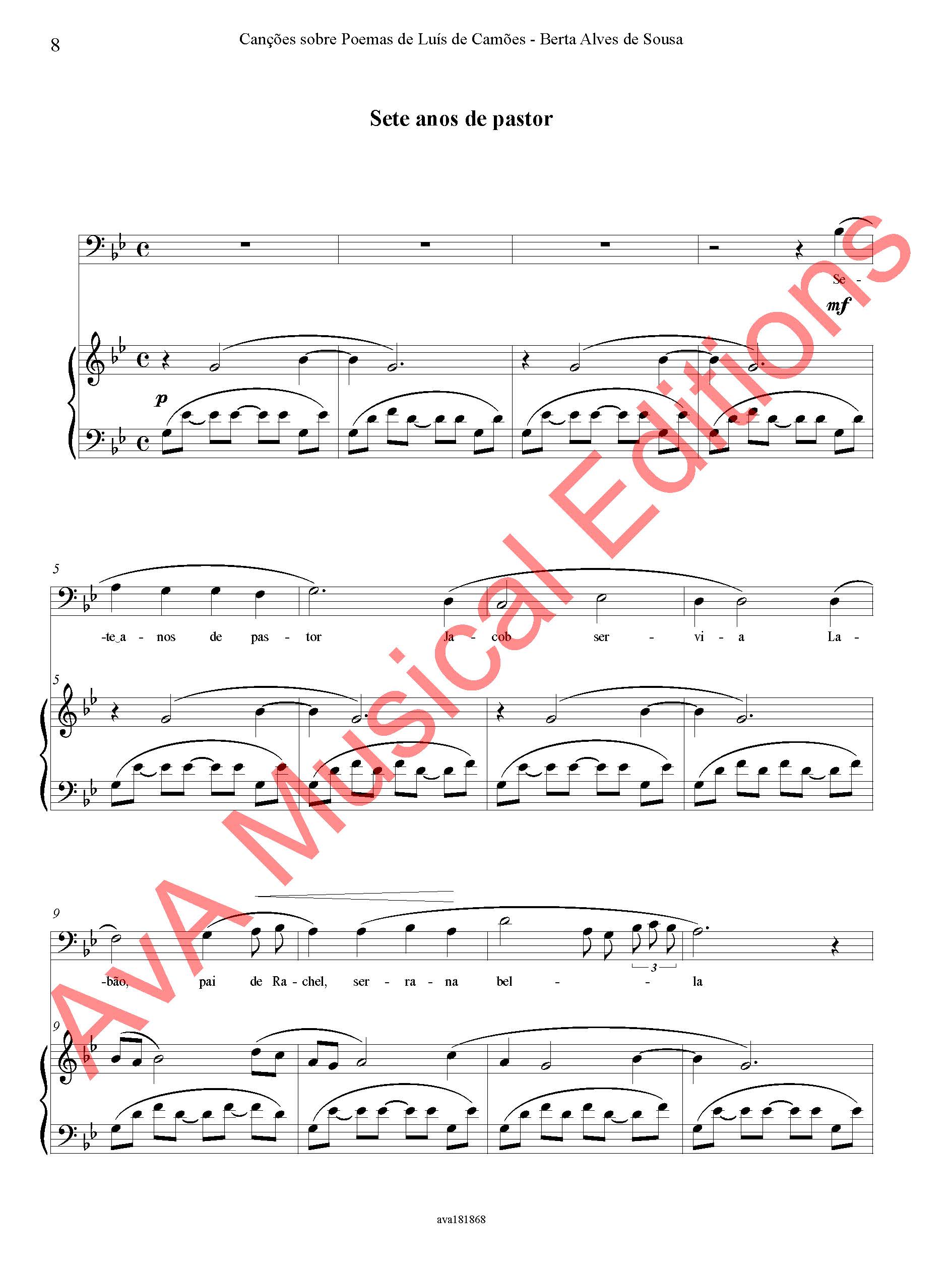 Canções sobre poemas de Luís de Camões para Voz e Piano - Image 2