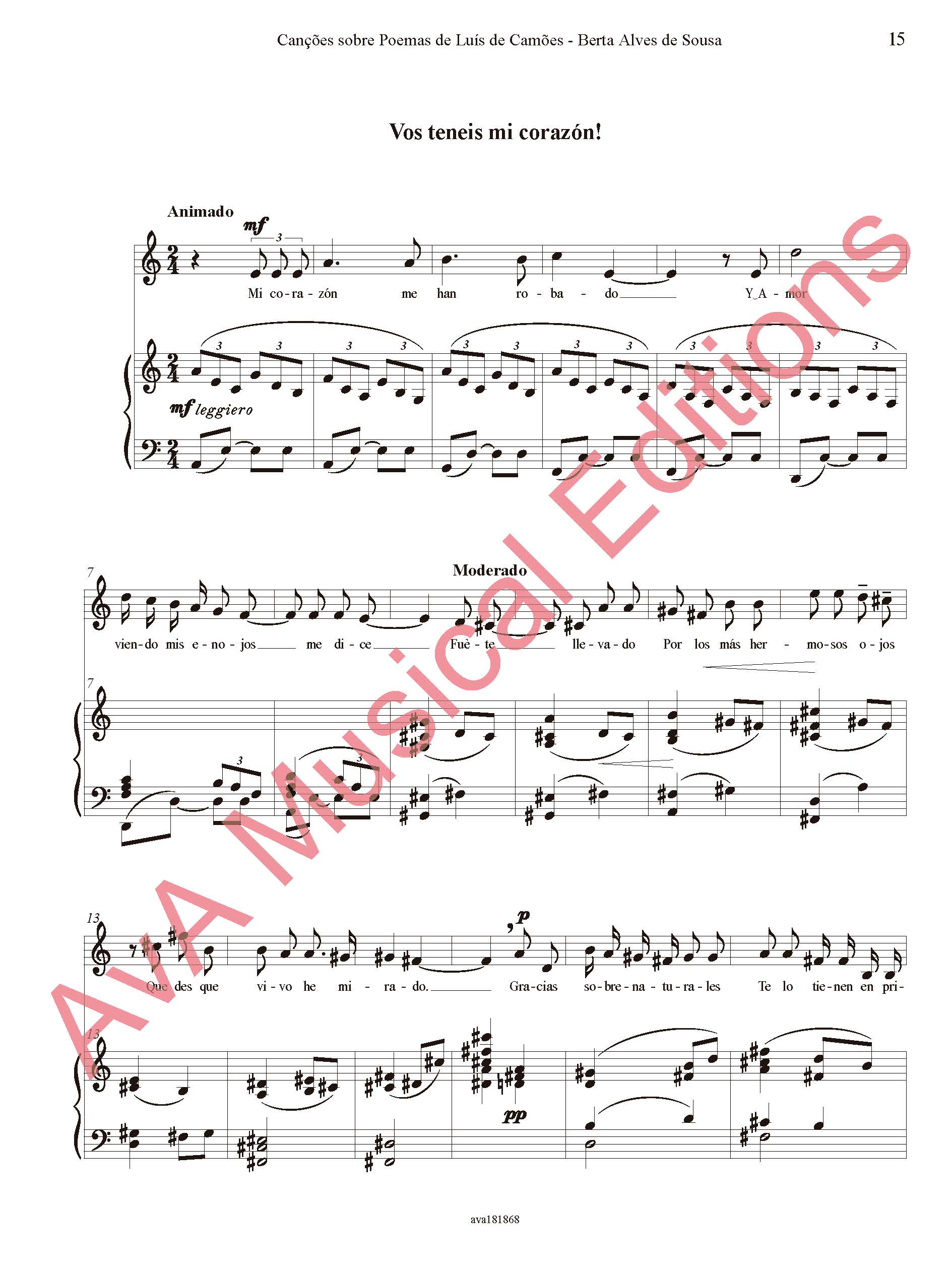 Canções sobre poemas de Luís de Camões para Voz e Piano - Image 4